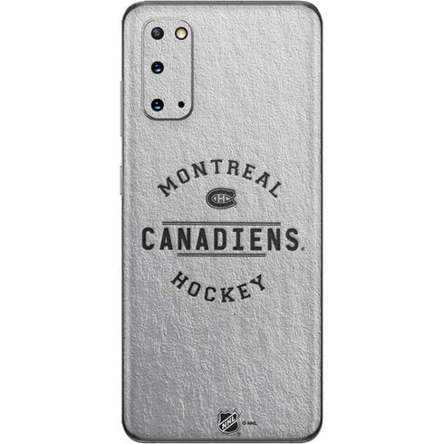 NHL Montreal Canadiens Black Text Galaxy S20 Skin