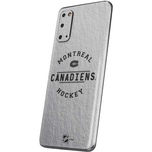NHL Montreal Canadiens Black Text Galaxy S20 Skin