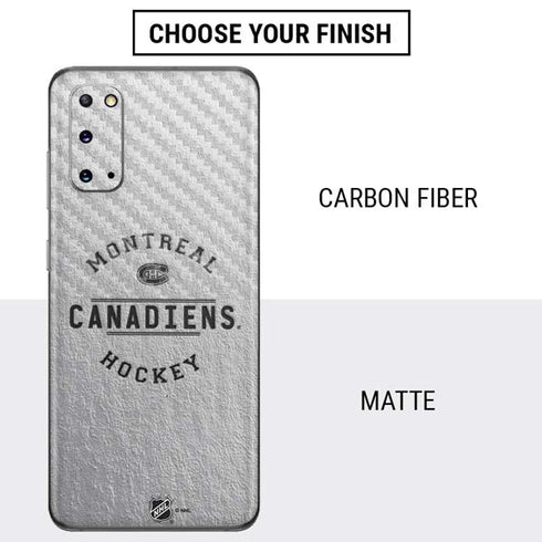 NHL Montreal Canadiens Black Text Galaxy S20 Skin