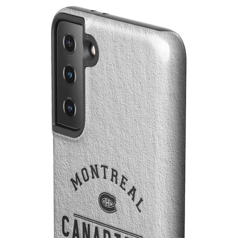 NHL Montreal Canadiens Black Text Galaxy S21 FE Pro Case