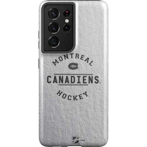NHL Montreal Canadiens Black Text Galaxy S21 Ultra 5G Pro Case