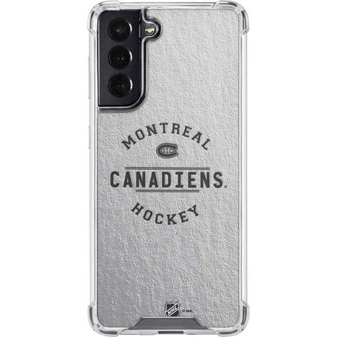NHL Montreal Canadiens Black Text Galaxy S22 Clear Case