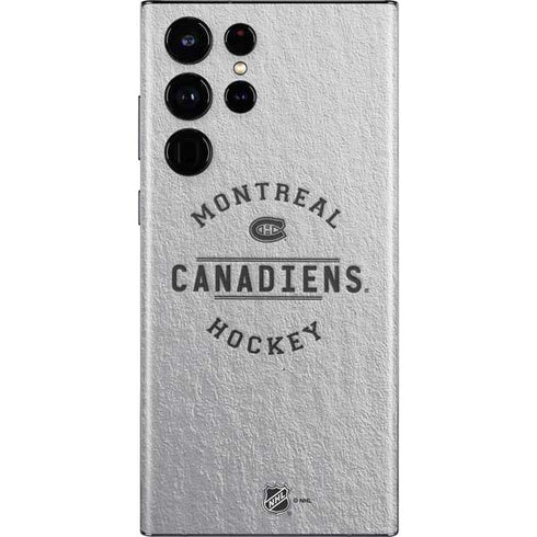 NHL Montreal Canadiens Black Text Galaxy S22 Ultra Skin
