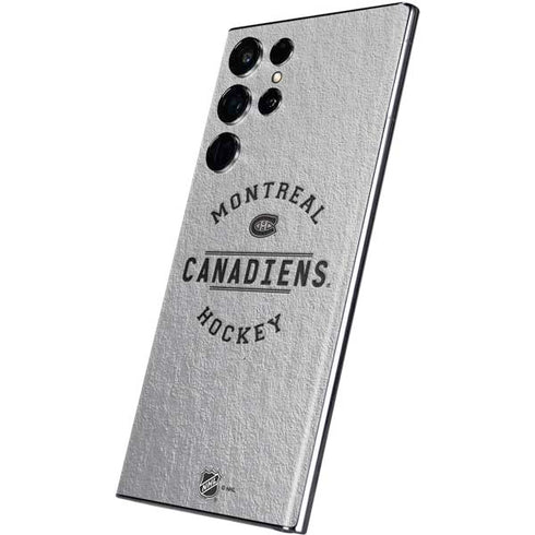 NHL Montreal Canadiens Black Text Galaxy S22 Ultra Skin