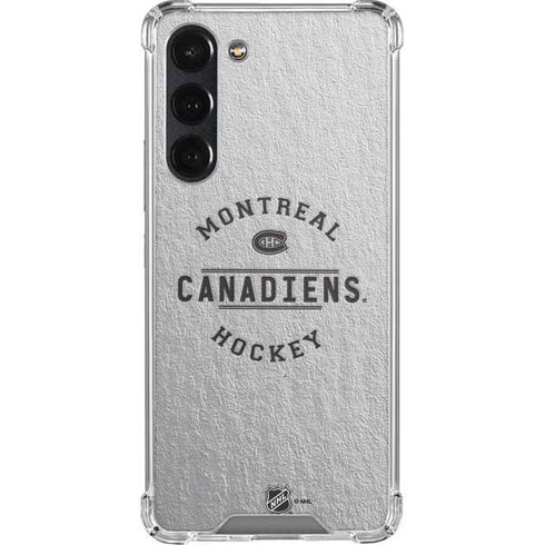 NHL Montreal Canadiens Black Text Galaxy S23 Plus Clear Case