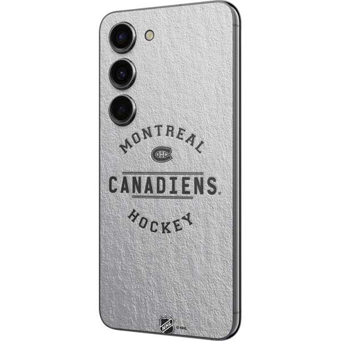 NHL Montreal Canadiens Black Text Galaxy S23 Skin