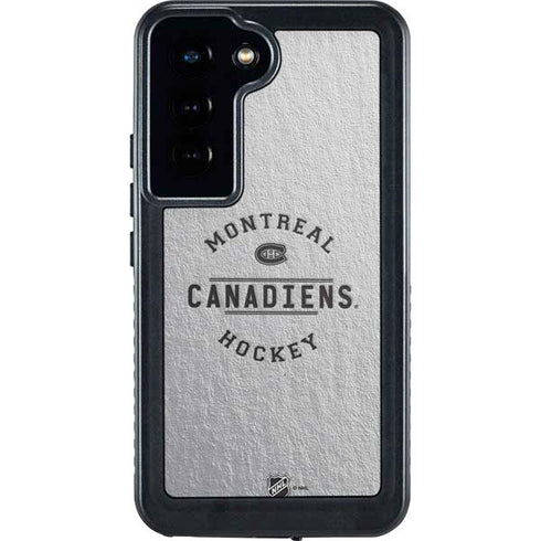 NHL Montreal Canadiens Black Text Galaxy S23 Waterproof Case