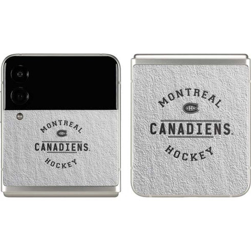 NHL Montreal Canadiens Black Text Galaxy Z Flip3 5G Skin