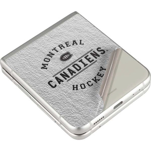 NHL Montreal Canadiens Black Text Galaxy Z Flip3 5G Skin