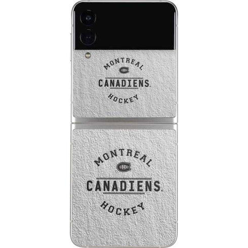 NHL Montreal Canadiens Black Text Galaxy Z Flip4 5G Skin