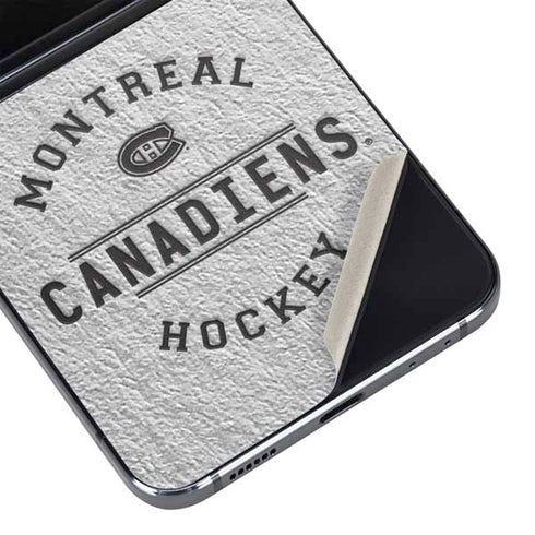 NHL Montreal Canadiens Black Text Galaxy Z Flip5 5G Skin