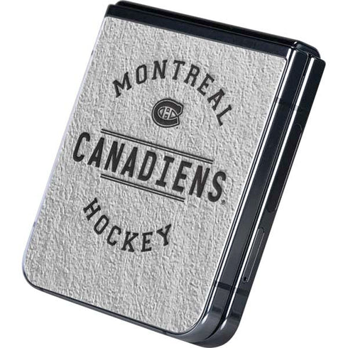 NHL Montreal Canadiens Black Text Galaxy Z Flip5 5G Skin