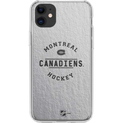 NHL Montreal Canadiens Black Text iPhone 11 Clear Case