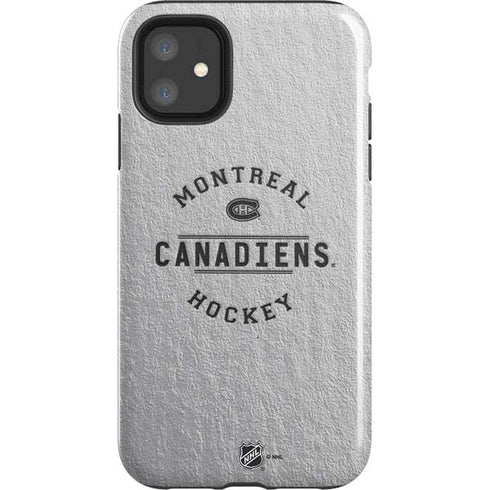 NHL Montreal Canadiens Black Text iPhone 11 Impact Case