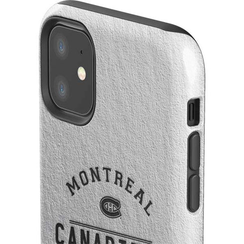 NHL Montreal Canadiens Black Text iPhone 11 Impact Case