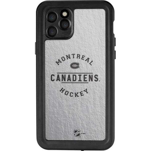 NHL Montreal Canadiens Black Text iPhone 11 Pro Waterproof Case