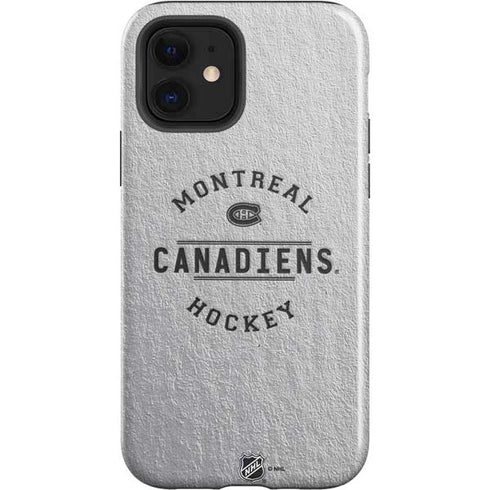 NHL Montreal Canadiens Black Text iPhone 12 Impact Case