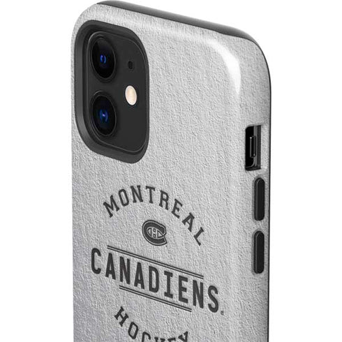 NHL Montreal Canadiens Black Text iPhone 12 Impact Case