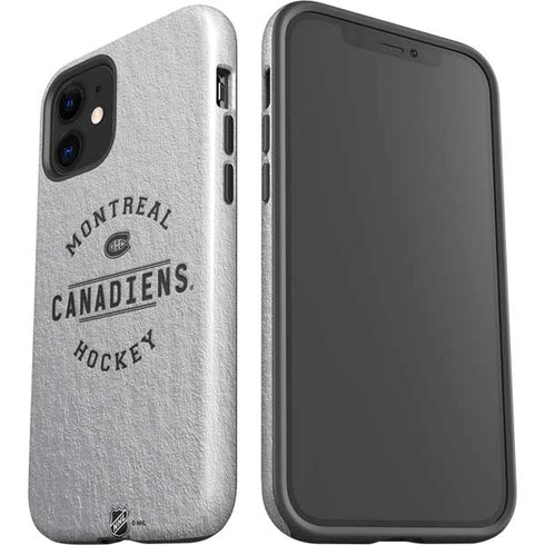 NHL Montreal Canadiens Black Text iPhone 12 Impact Case