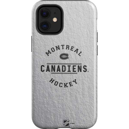 NHL Montreal Canadiens Black Text iPhone 12 Mini Impact Case