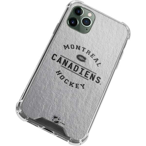 NHL Montreal Canadiens Black Text iPhone 12 Pro Clear Case