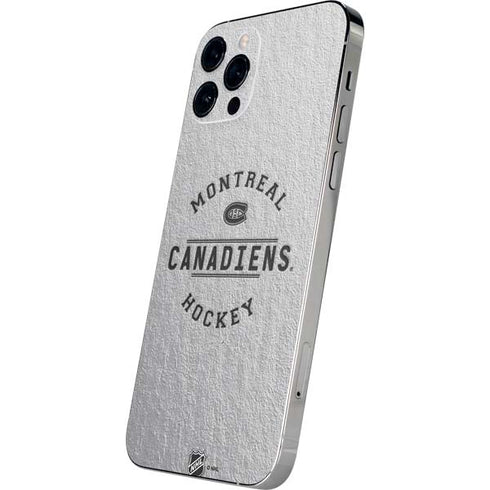 NHL Montreal Canadiens Black Text iPhone 12 Pro Skin