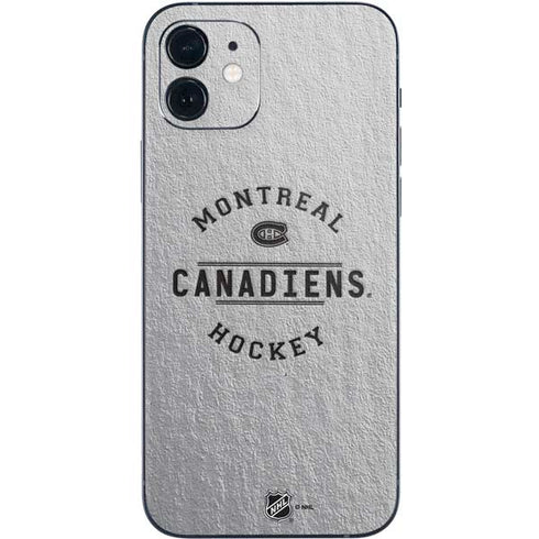 NHL Montreal Canadiens Black Text iPhone 12 Skin