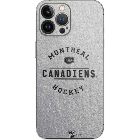 NHL Montreal Canadiens Black Text iPhone 13 Pro Max Skin