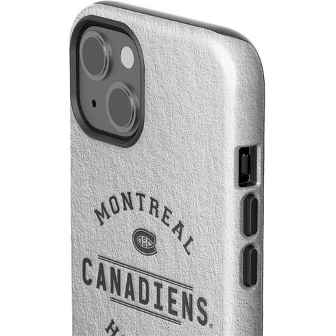 NHL Montreal Canadiens Black Text iPhone 15 Impact Case