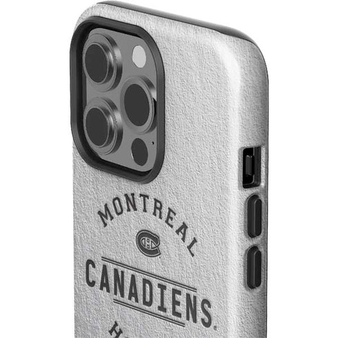 NHL Montreal Canadiens Black Text iPhone 15 Pro Impact Case