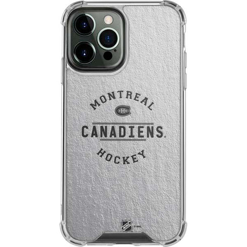 NHL Montreal Canadiens Black Text iPhone 14 Pro Max Clear Case