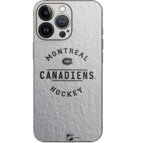 NHL Montreal Canadiens Black Text iPhone 15 Pro Skin
