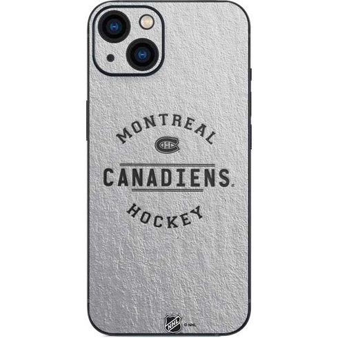 NHL Montreal Canadiens Black Text iPhone 14 Skin