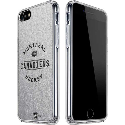 NHL Montreal Canadiens Black Text iPhone SE (2nd & 3rd Gen) Clear Case