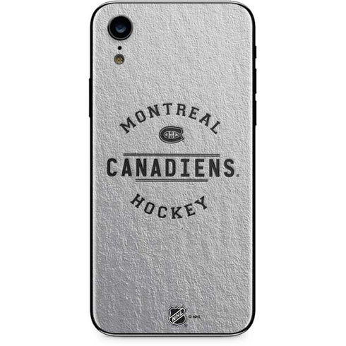 NHL Montreal Canadiens Black Text iPhone XR Skin
