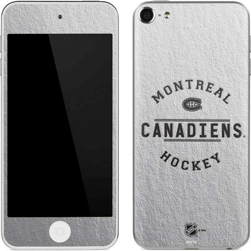 NHL Montreal Canadiens Black Text Apple iPod Skin