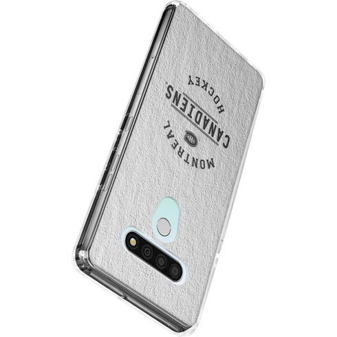 NHL Montreal Canadiens Black Text LG Stylo 6 Clear Case