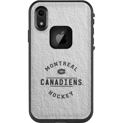 NHL Montreal Canadiens Black Text LifeProof Fre iPhone Skin