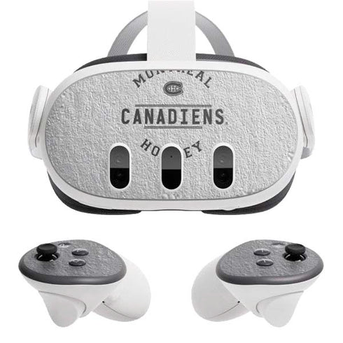 NHL Montreal Canadiens Black Text Meta Quest 3 Skin