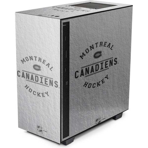 NHL Montreal Canadiens Black Text NZXT H510 Compact ATX Mid-Tower Case Skin