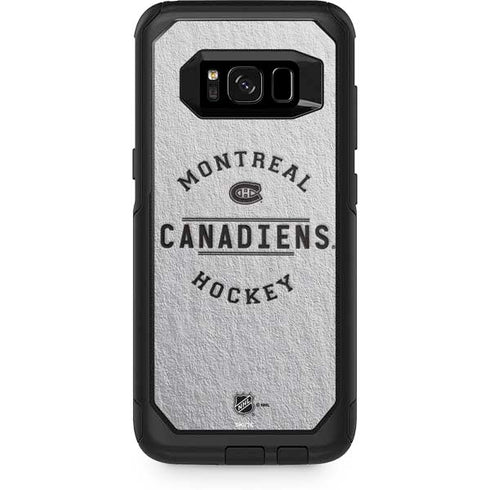 NHL Montreal Canadiens Black Text Otterbox Commuter Galaxy Skin