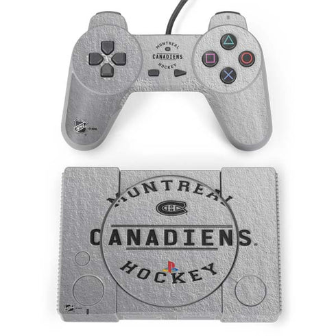 NHL Montreal Canadiens Black Text PlayStation Classic Bundle Skin