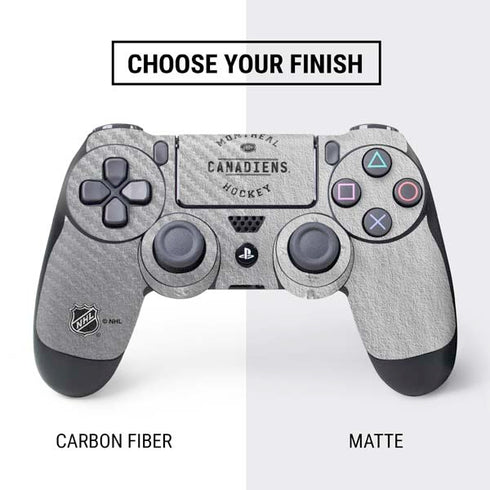 NHL Montreal Canadiens Black Text PS4 Controller Skin