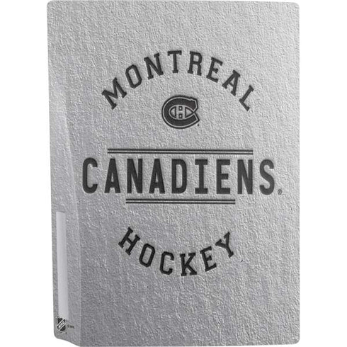 NHL Montreal Canadiens Black Text PS5 Console Skin