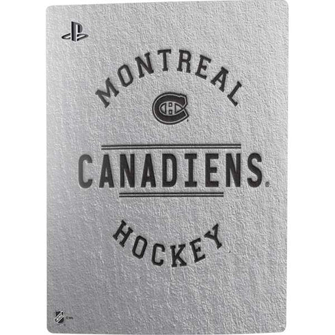 NHL Montreal Canadiens Black Text PS5 Digital Edition Console Skin