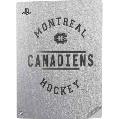 NHL Montreal Canadiens Black Text PS5 Digital Edition Console Skin