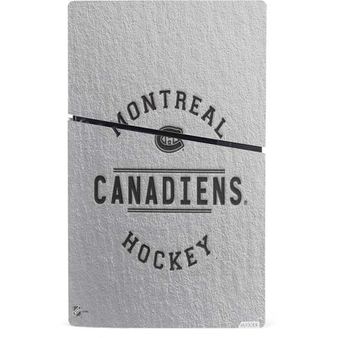 NHL Montreal Canadiens Black Text PS5 Slim Digital Edition Console Skin