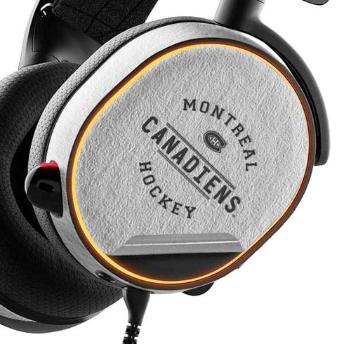 NHL Montreal Canadiens Black Text SteelSeries Arctis 5 Skin