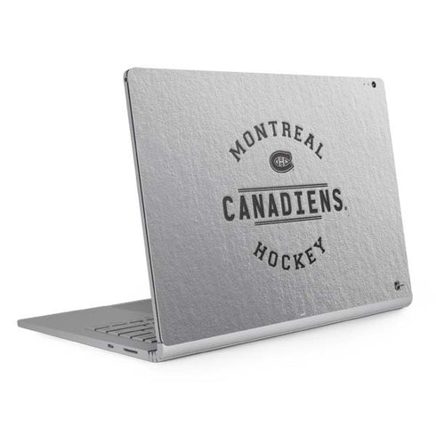 NHL Montreal Canadiens Black Text Surface Book 2 13.5in Skin