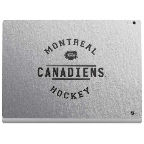 NHL Montreal Canadiens Black Text Surface Book 2 13.5in Skin